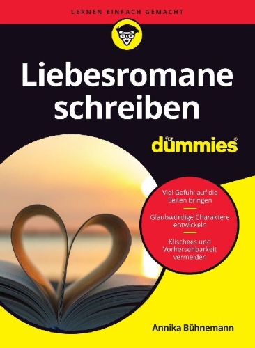 Buchcover und Innenansicht für das Buch: Liebesromane schreiben für Dummies