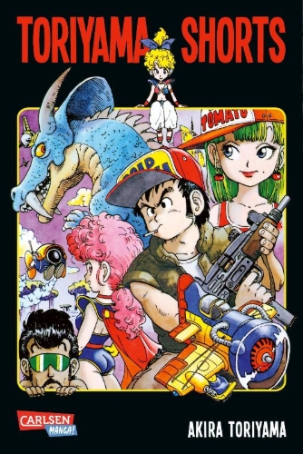 Buchcover und Innenansicht für das Buch: Toriyama Shorts Massiv