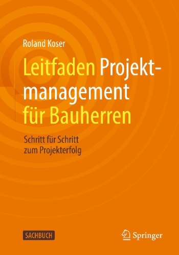 Buchcover und Innenansicht für das Buch: Leitfaden Projektmanagement für Bauherren