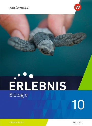 Buchcover und Innenansicht für das Buch: Erlebnis Biologie 10. Schulbuch. Für Sachsen