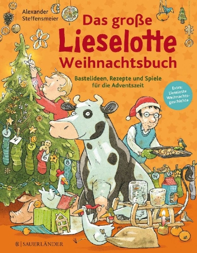 Buchcover und Innenansicht für das Buch: Das große Lieselotte Weihnachtsbuch