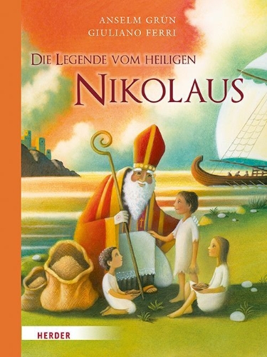 Buchcover und Innenansicht für das Buch: Die Legende vom heiligen Nikolaus