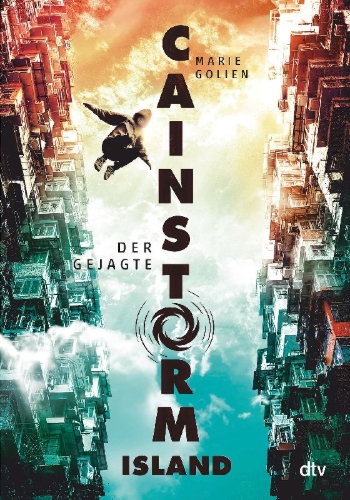 Buchcover und Innenansicht für das Buch: Cainstorm Island - Der Gejagte