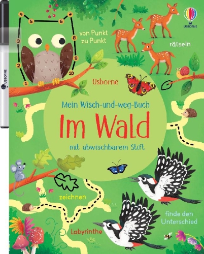 Buchcover und Innenansicht für das Buch: Wope-Clean Woodland Activities
