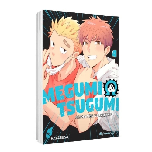 Buchcover und Innenansicht für das Buch: Megumi to Tsugumi