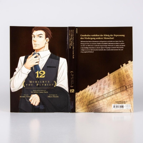 Buchcover und Innenansicht für das Buch: Yuukoku no Moriarty