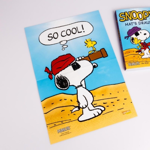 Buchcover und Innenansicht für das Buch: Comics for Kids - Snoopy Cowabunga