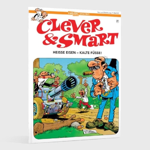 Buchcover und Innenansicht für das Buch: Mortadelo y Filemón. ¡A las Armas!