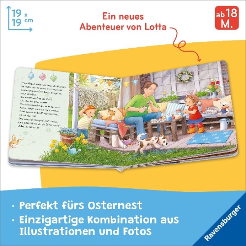 Buchcover und Innenansicht für das Buch: Lotta feiert Ostern