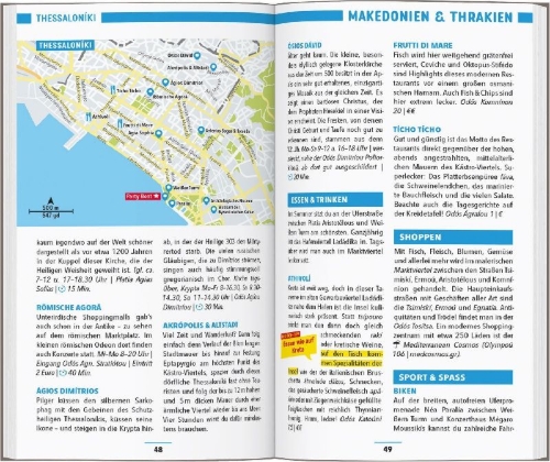 Buchcover und Innenansicht für das Buch: MARCO POLO Reiseführer Griechenland Festland