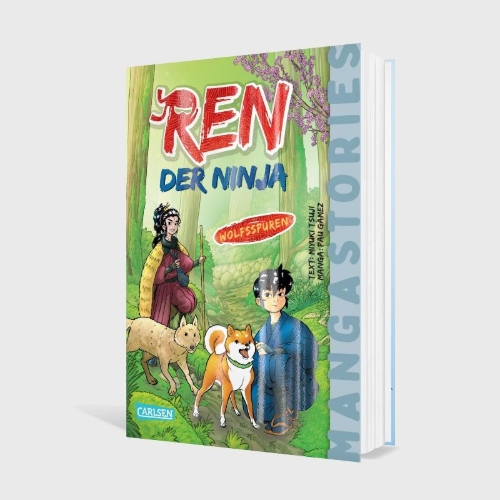 Buchcover und Innenansicht für das Buch: Ren, der Ninja Band 4 - Wolfsspuren