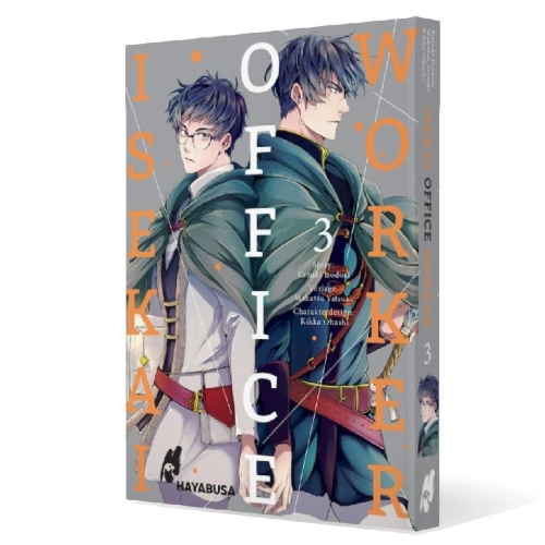 Buchcover und Innenansicht für das Buch: ISEKAI NO SATA WA SHACHIKU SHIDAI