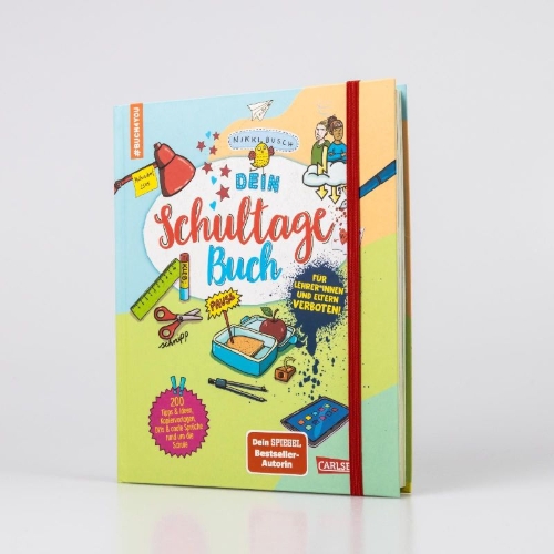 Buchcover und Innenansicht für das Buch: #buch4you: Dein Schultagebuch