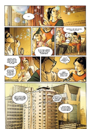Buchcover und Innenansicht für das Buch: Cixin Liu: Yuanyuans Blasen (Graphic Novel)