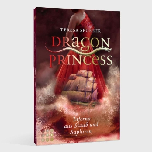 Buchcover und Innenansicht für das Buch: Dragon Princess 2: Inferno aus Staub und Saphiren