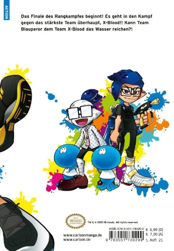 Buchcover und Innenansicht für das Buch: Splatoon