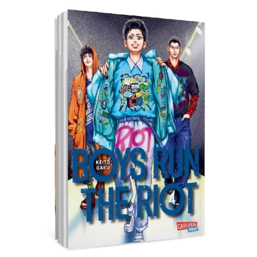 Buchcover und Innenansicht für das Buch: Boys Run the Riot