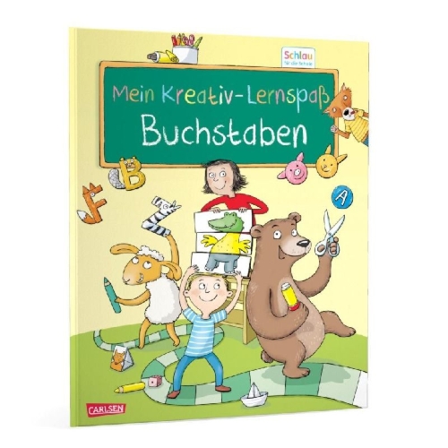 Buchcover und Innenansicht für das Buch: Schlau für die Schule: Mein Kreativ-Lernspaß: Buchstaben