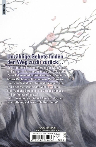 Buchcover und Innenansicht für das Buch: Vampire Knight Memories