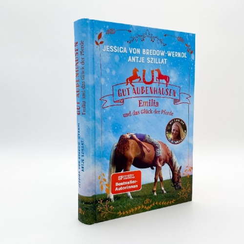 Buchcover und Innenansicht für das Buch: Gut Aubenhausen - Emilia und das Glück der Pferde