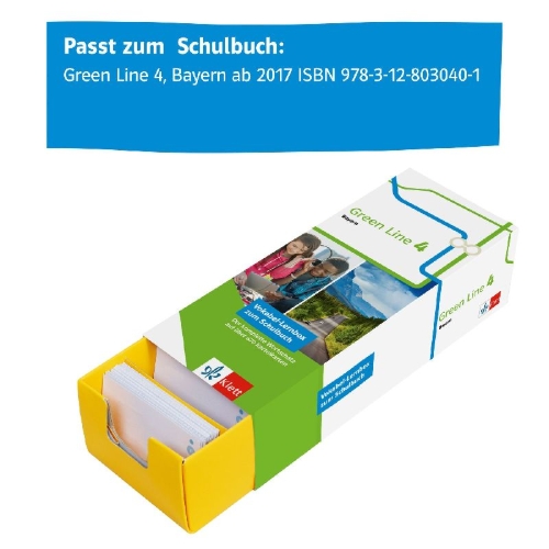 Buchcover und Innenansicht für das Buch: Klett Green Line 4 Bayern Klasse 8 Vokabel-Lernbox zum Schulbuch