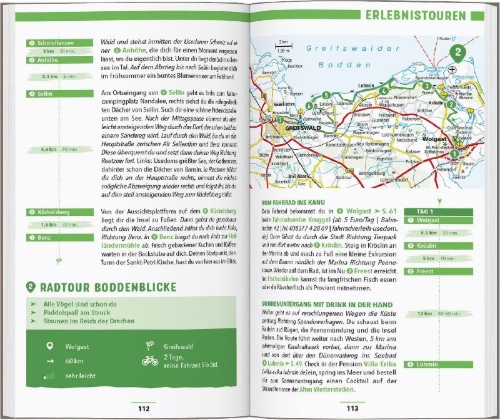 Buchcover und Innenansicht für das Buch: MARCO POLO Reiseführer Usedom