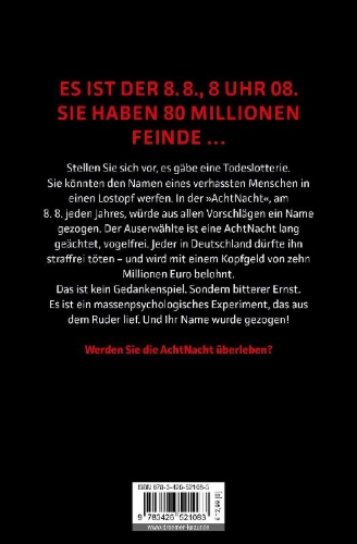 Buchcover und Innenansicht für das Buch: AchtNacht
