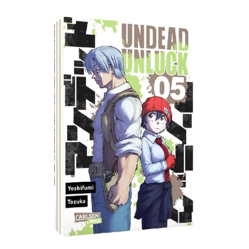 Buchcover und Innenansicht für das Buch: Undead Unluck