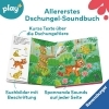 Buchcover und Innenansicht für das Buch: Play+ Mein allererstes Soundbuch Im Dschungel - ab 12 Monate