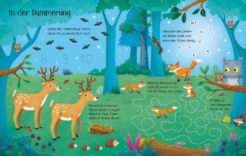 Buchcover und Innenansicht für das Buch: Wope-Clean Woodland Activities