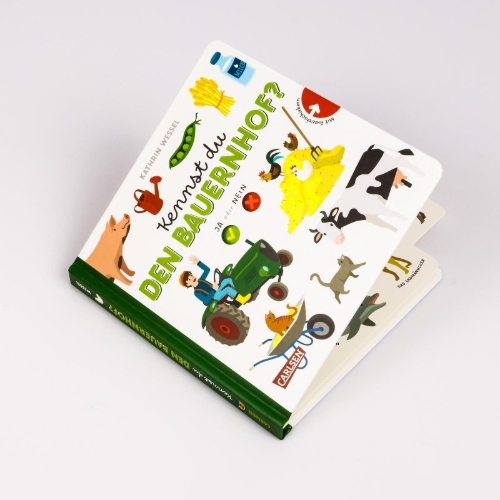 Buchcover und Innenansicht für das Buch: Kennst du den Bauernhof?