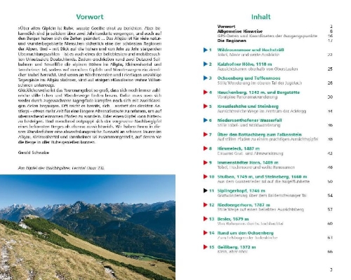 Buchcover und Innenansicht für das Buch: ROTHER Wanderbuch Stille Pfade Allgäu