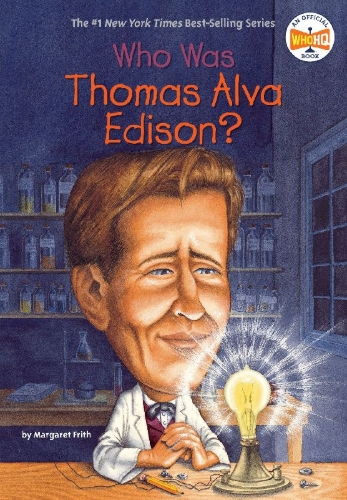 Buchcover und Innenansicht für das Buch: Who Was Thomas Alva Edison?