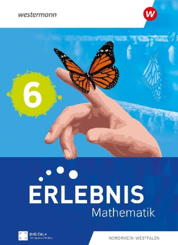 Buchcover und Innenansicht für das Buch: Erlebnis Mathematik 6. Schulbuch. Nordrhein-Westfalen