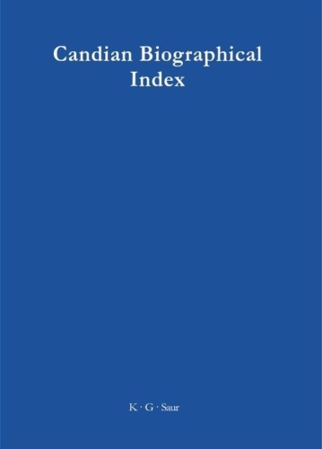 Buchcover und Innenansicht für das Buch: Canadian Biographical Index