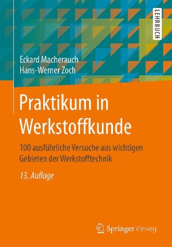 Buchcover und Innenansicht für das Buch: Praktikum in Werkstoffkunde