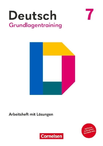 Buchcover und Innenansicht für das Buch: Grundlagentraining Deutsch Sekundarstufe I. 7. Schuljahr - Förderheft