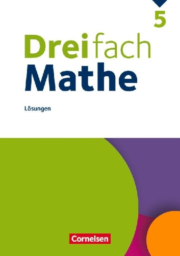 Buchcover und Innenansicht für das Buch: Dreifach Mathe 5. Schuljahr - Lösungen zum Schülerbuch
