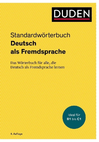 Buchcover und Innenansicht für das Buch: Duden - Deutsch als Fremdsprache - Standardwörterbuch