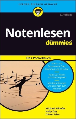 Buchcover und Innenansicht für das Buch: Notenlesen für Dummies