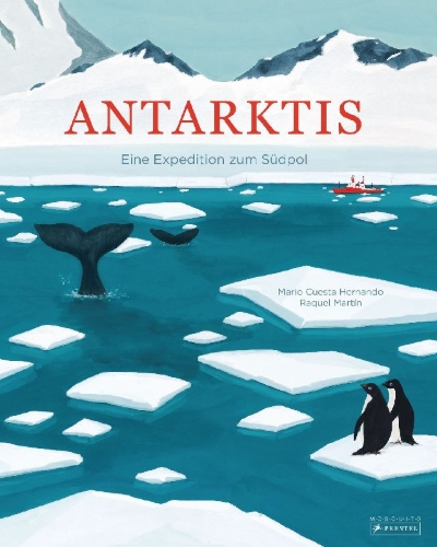 Buchcover und Innenansicht für das Buch: Antártida - El continente de los prodigios
