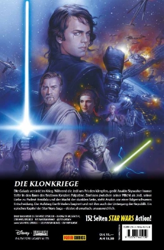 Buchcover und Innenansicht für das Buch: Star Wars: Episode III - Revenge of The Sith #1-#4, Star Wars: Episode I - - Queen Amidala sowie Star Wars: Episode I Obi-Wan Kenobi