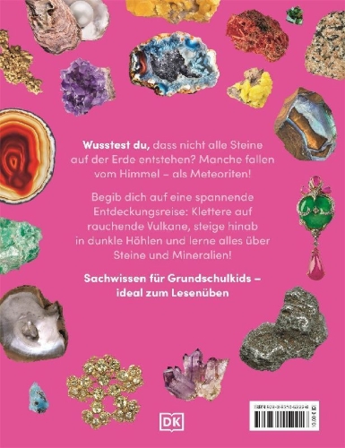 Buchcover und Innenansicht für das Buch: memo Wissen Kids. Steine und Mineralien