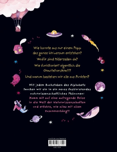 Buchcover und Innenansicht für das Buch: Vetenskapens ABC