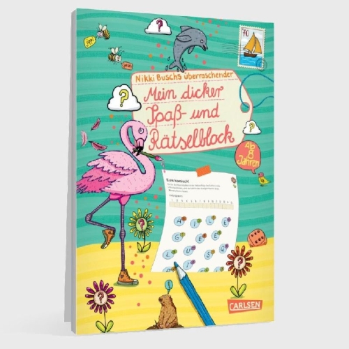 Buchcover und Innenansicht für das Buch: Rätselspaß Grundschule: Mein dicker Spaß- und Rätselblock