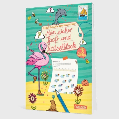 Buchcover und Innenansicht für das Buch: Rätselspaß Grundschule: Mein dicker Spaß- und Rätselblock