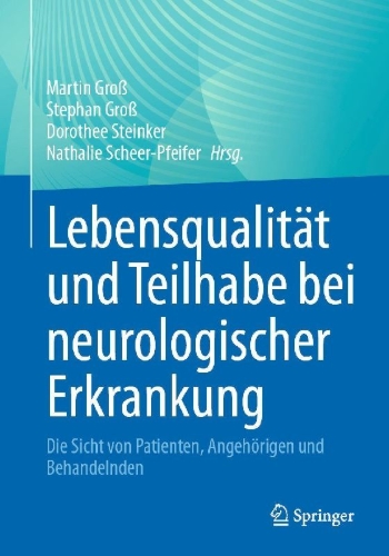 Buchcover und Innenansicht für das Buch: Lebensqualität und Teilhabe bei neurologischer Erkrankung