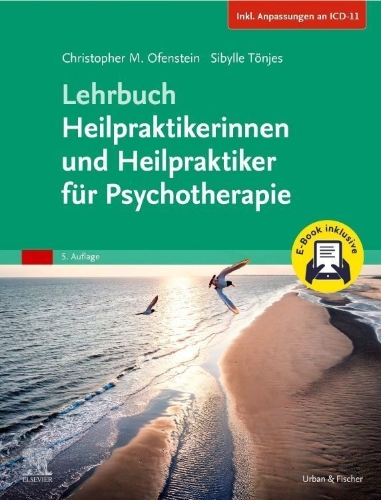 Buchcover und Innenansicht für das Buch: Lehrbuch Heilpraktikerinnen und Heilpraktiker für Psychotherapie + E-Book (Inkl. Anpassungen an ICD-11)