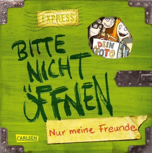 Buchcover und Innenansicht für das Buch: Bitte nicht öffnen: Nur meine Freunde (Freundebuch)