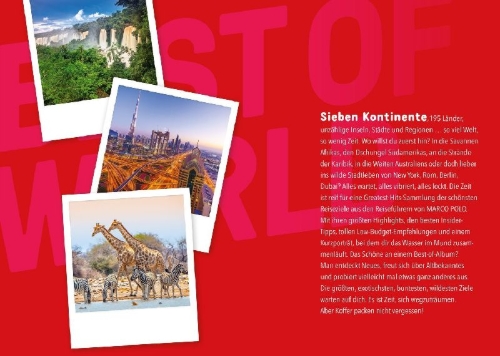 Buchcover und Innenansicht für das Buch: MARCO POLO Best of World